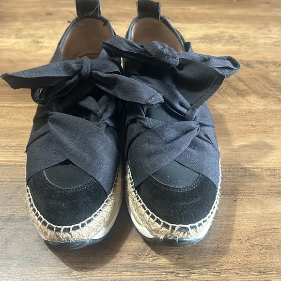 Elegant Black Espadrille Sneakers - Picture 5 of 6
